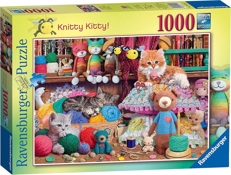 1000 Pieces Puzzle, Knitty Kitty puzzle 1000 Pieces Puzzle, Knitty Kitty 1000 Pieces Puzzle, Knitty Kitty Ravensburger