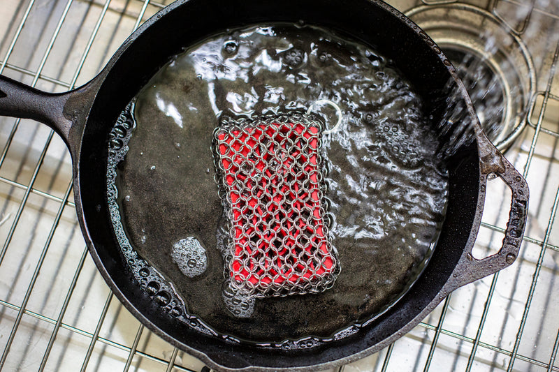 Red Chainmail Scrubbing Pad Cast Iron Red Chainmail Scrubbing Pad Red Chainmail Scrubbing Pad Lodge