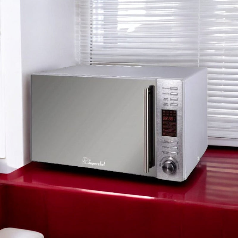 Superchef Microwave 30L 1000W With Grill Silver Microwave Ovens Superchef Microwave 30L 1000W With Grill Silver Superchef Microwave 30L 1000W With Grill Silver Superchef