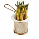 The German Outlet, The Chefs Warehouse By MG, Fry Basket-Gold-Cylindrical