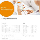 The German Outlet, Beurer, Bluetooth Wrist Pressure Monitor