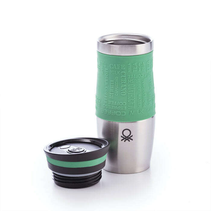 Vacuum Travel Mug 400 ml Stainless Steel Flask Vacuum Travel Mug 400 ml Vacuum Travel Mug 400 ml United Colors of Benetton