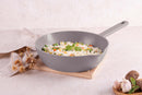 28cm Deep Frypan With 2 Mouth, Taupe