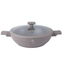 30cm Casserole Wok With Lid, Taupe