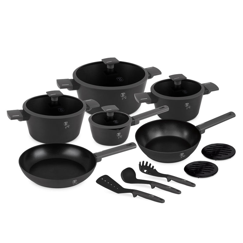 15 Pcs Cookware Set, Anthracite