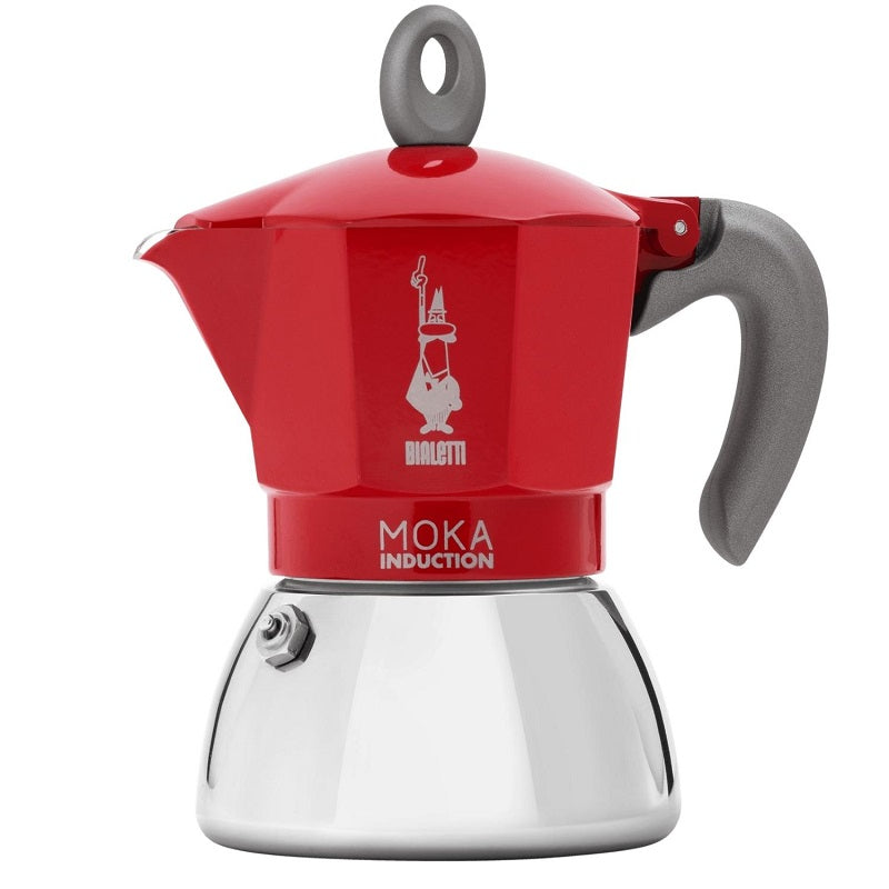 Moka Induction 2 Cups, Red Coffee Makers Moka Induction 2 Cups, Red Moka Induction 2 Cups, Red Bialetti