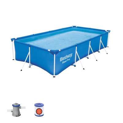 Steel Pro Frame Pool Set 400 x 211 x 81 cm home pool Steel Pro Frame Pool Set 400 x 211 x 81 cm Steel Pro Frame Pool Set 400 x 211 x 81 cm Bestway