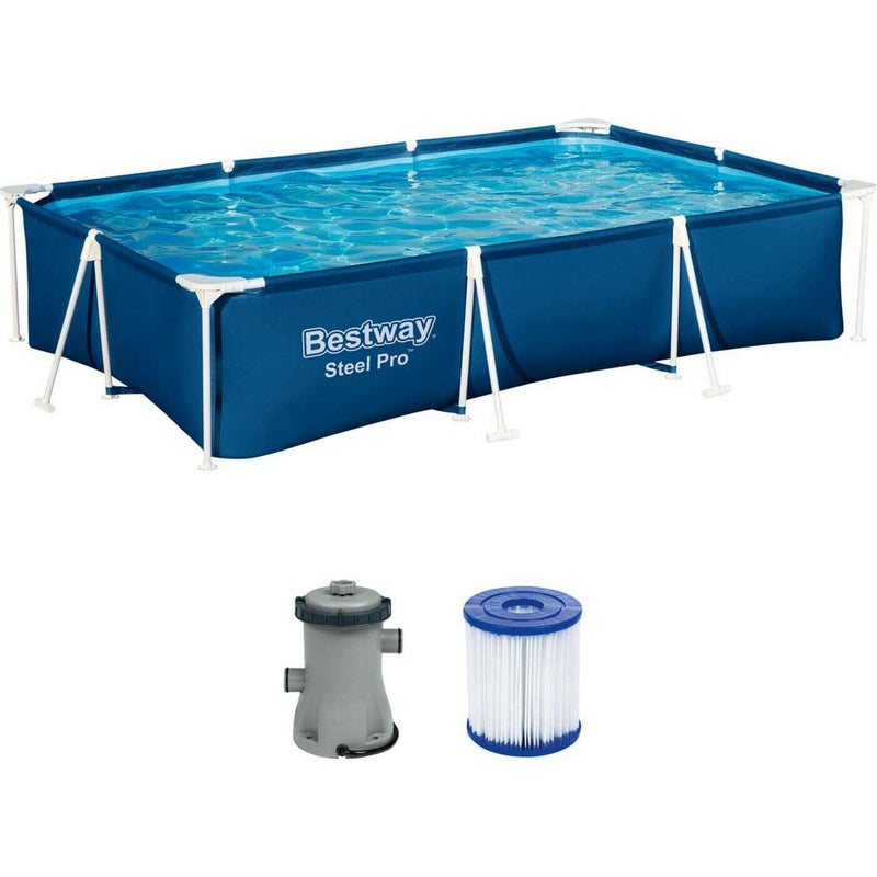 Steel Pro™ Frame Poolset met Filterpomp 300 x 201 x 66 cm home pool Steel Pro™ Frame Poolset met Filterpomp 300 x 201 x 66 cm Steel Pro™ Frame Poolset met Filterpomp 300 x 201 x 66 cm Bestway