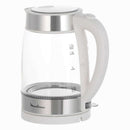 1.7L White & Silver Glass Electric Kettles 1.7L White & Silver Glass 1.7L White & Silver Glass Moulinex