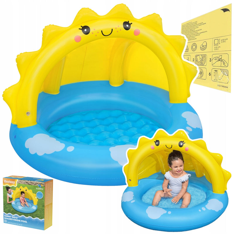 Sunny Days Shaded Kiddie Pool 101x97x71cm Kids Inflatables Sunny Days Shaded Kiddie Pool 101x97x71cm Sunny Days Shaded Kiddie Pool 101x97x71cm Bestway