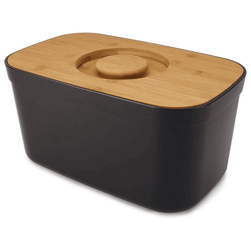 Bread Bin with Cutting Board Lid-Black Bread Boxes & Bags Bread Bin with Cutting Board Lid-Black Bread Bin with Cutting Board Lid-Black Joseph Joseph