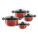 The German Outlet, Tefal, New Tempo Flame - 18/22/26/30 cm  + Glass Lids