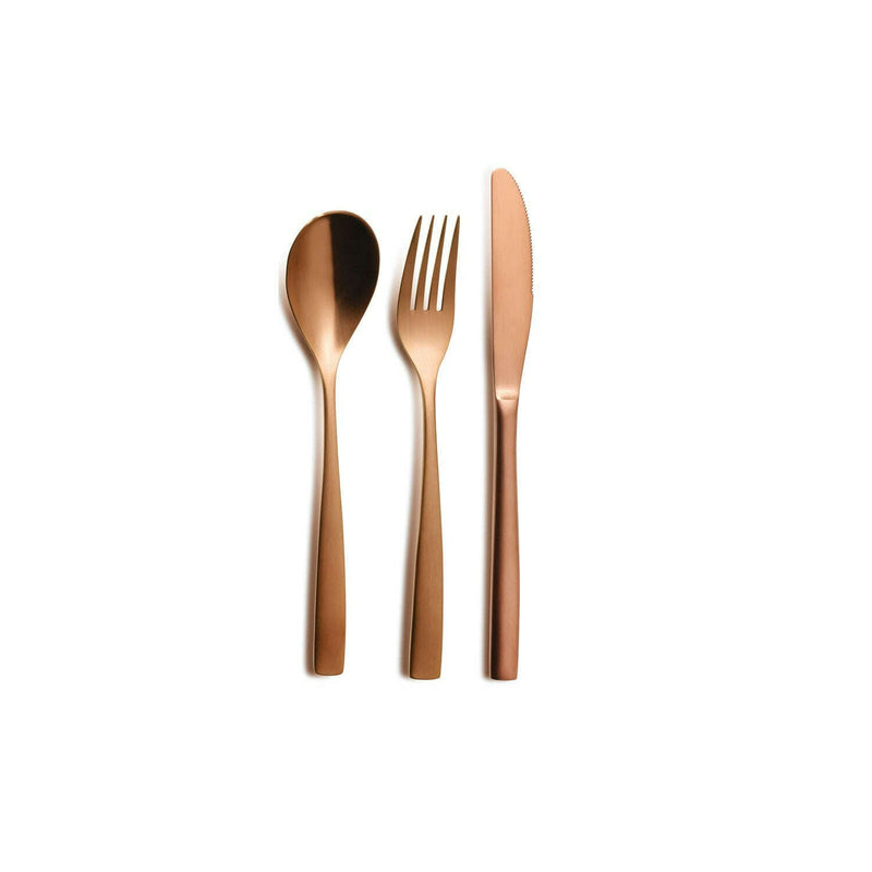 ORO BCN Colors Copper Stainless Steel Flatware Cutlery Set ORO BCN Colors Copper Stainless Steel Flatware ORO BCN Colors Copper Stainless Steel Flatware The Chefs Warehouse By MG