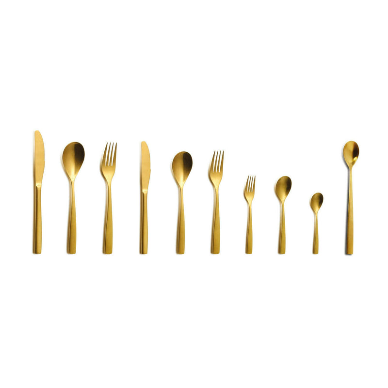 ORO BCN Colors Gold Stainless Steel Flatware Cutlery Set ORO BCN Colors Gold Stainless Steel Flatware ORO BCN Colors Gold Stainless Steel Flatware The Chefs Warehouse By MG