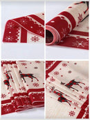 Red & Beige Snowflakes and Reindeer Table Runner  (35×230 cm) Christmas decoration Red & Beige Snowflakes and Reindeer Table Runner  (35×230 cm) Red & Beige Snowflakes and Reindeer Table Runner  (35×230 cm) Dream G Store