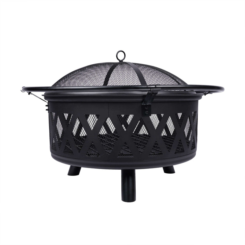 LifeStyle Outdoor Firepit With Grill 76x76x60Cm Outdoor Barbque LifeStyle Outdoor Firepit With Grill 76x76x60Cm LifeStyle Outdoor Firepit With Grill 76x76x60Cm LifeStyle