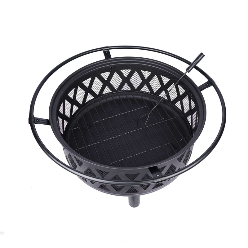 LifeStyle Outdoor Firepit With Grill 76x76x60Cm Outdoor Barbque LifeStyle Outdoor Firepit With Grill 76x76x60Cm LifeStyle Outdoor Firepit With Grill 76x76x60Cm LifeStyle