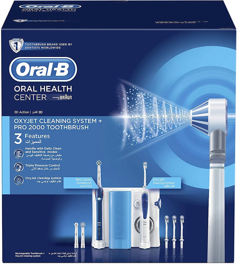 Oral-B Oral Health Center Oxyjet + PRO 2000 Toothbrush Dental Care Oral-B Oral Health Center Oxyjet + PRO 2000 Toothbrush Oral-B Oral Health Center Oxyjet + PRO 2000 Toothbrush Oral B