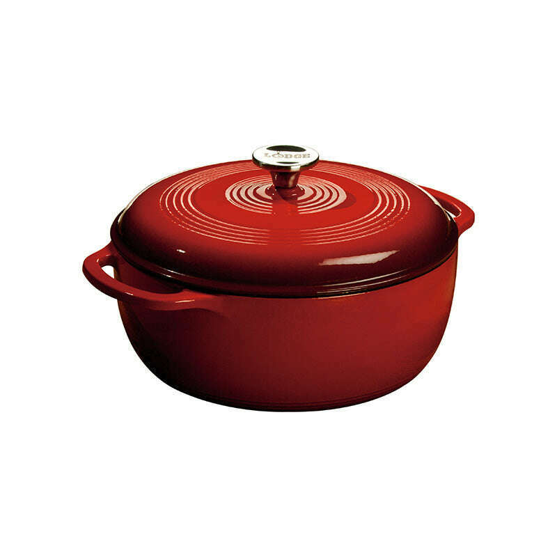 5.5L Essential Enamel Cast Iron Dutch Oven Dutch Ovens 5.5L Essential Enamel Cast Iron Dutch Oven 5.5L Essential Enamel Cast Iron Dutch Oven Lodge