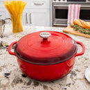 LODGE 7.38Lt Red Enameled Cast Iron Dutch Oven Dutch Ovens LODGE 7.38Lt Red Enameled Cast Iron Dutch Oven LODGE 7.38Lt Red Enameled Cast Iron Dutch Oven Lodge
