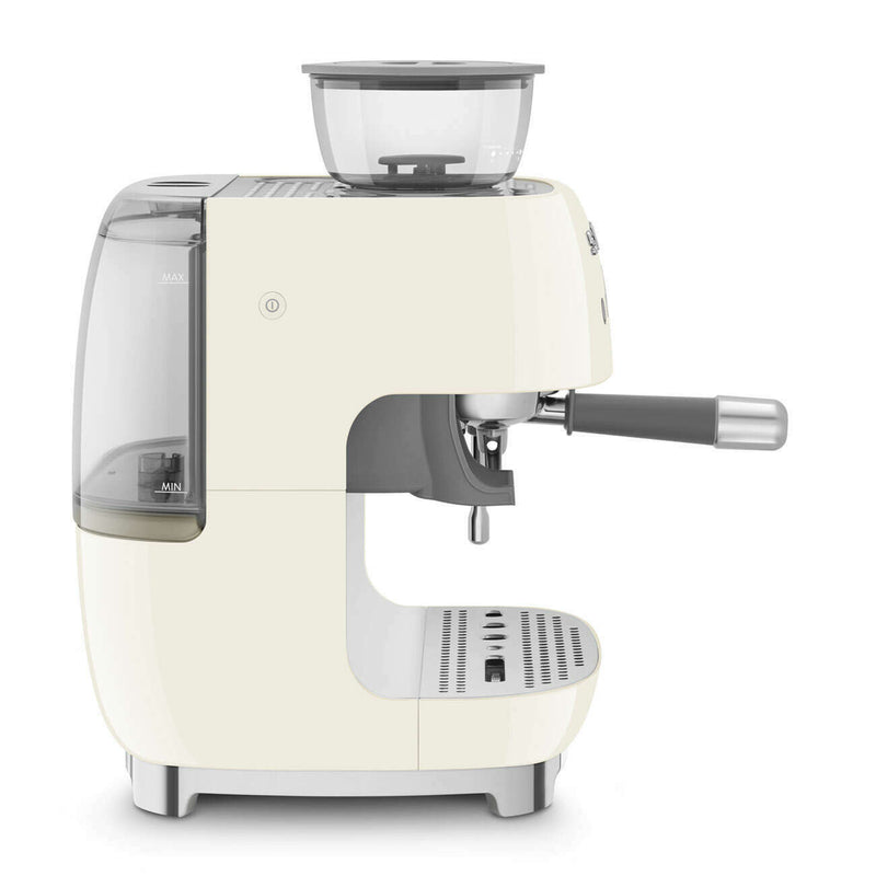 50's Style - Espresso Manual Coffee Machine With Grinder Cream Coffee Makers & Espresso Machines 50's Style - Espresso Manual Coffee Machine With Grinder Cream 50's Style - Espresso Manual Coffee Machine With Grinder Cream Smeg