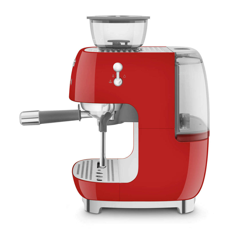 50's Style - Espresso Manual Coffee Machine With Grinder Red Coffee Makers & Espresso Machines 50's Style - Espresso Manual Coffee Machine With Grinder Red 50's Style - Espresso Manual Coffee Machine With Grinder Red Smeg