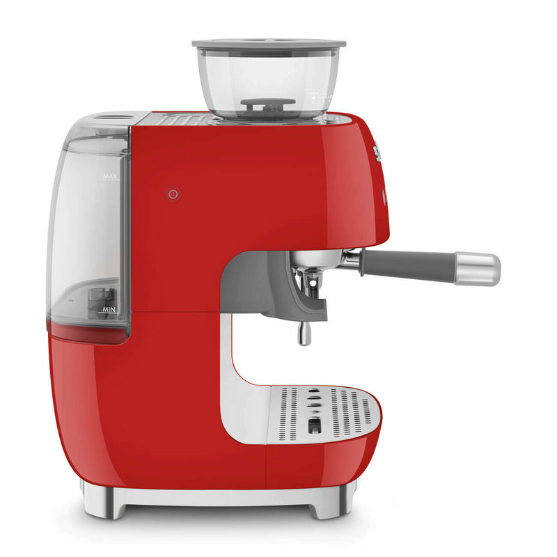 50's Style - Espresso Manual Coffee Machine With Grinder Red Coffee Makers & Espresso Machines 50's Style - Espresso Manual Coffee Machine With Grinder Red 50's Style - Espresso Manual Coffee Machine With Grinder Red Smeg