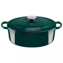 Elegance Oval Cast Iron Casserole, 4.75 L, Forest Green Cast Iron Elegance Oval Cast Iron Casserole, 4.75 L, Forest Green Elegance Oval Cast Iron Casserole, 4.75 L, Forest Green Tefal