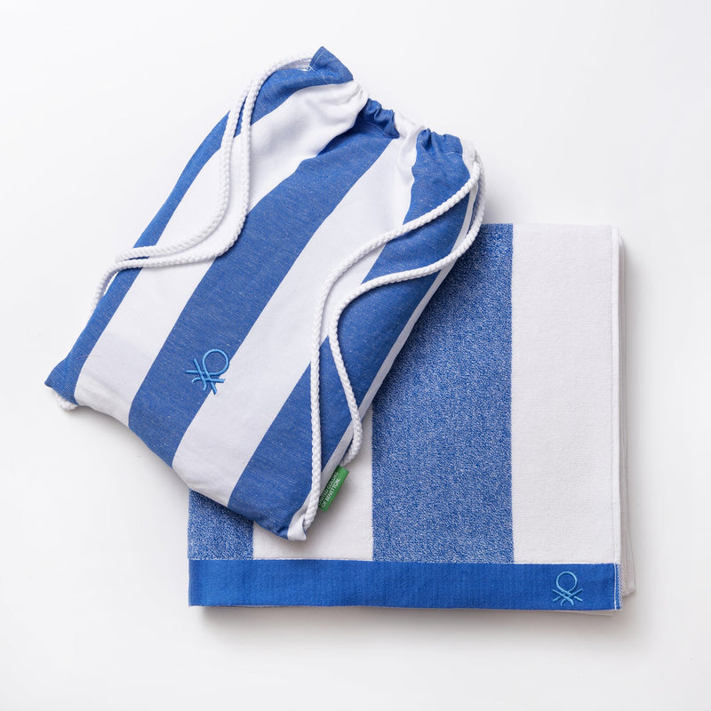 100% Cotton Beach Towel and Bag Set beach essentials 100% Cotton Beach Towel and Bag Set 100% Cotton Beach Towel and Bag Set United Colors of Benetton