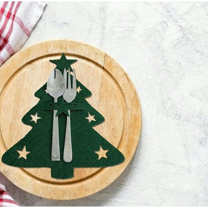 Christmas Cutlery Holder, Tree Christmas Decoration Christmas Cutlery Holder, Tree Christmas Cutlery Holder, Tree The German Outlet