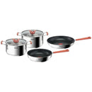 Optispace Cookware Set – Pan 24cm & 28cm, Casserole 18 cm & 20 cm + Lid Cooking set Optispace Cookware Set – Pan 24cm & 28cm, Casserole 18 cm & 20 cm + Lid Optispace Cookware Set – Pan 24cm & 28cm, Casserole 18 cm & 20 cm + Lid Tefal