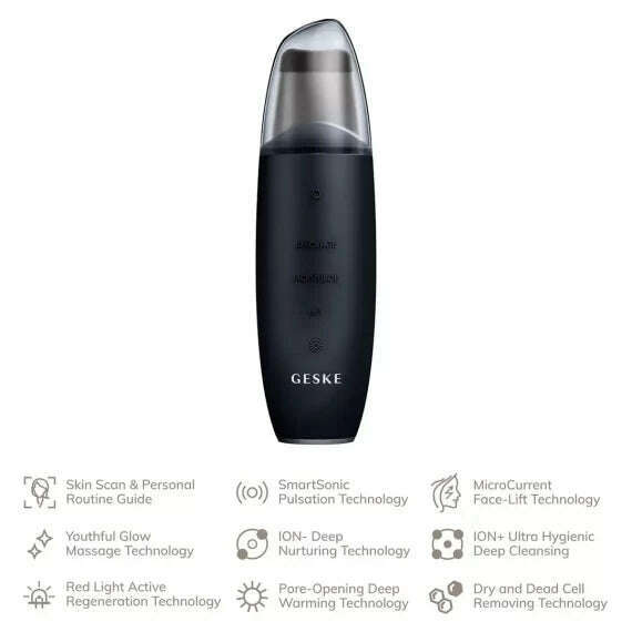 Smartapp Guided MicroCurrent Skin Scrubber &amp; Blackhead Remover | 9 in 1. Skin Cleansing Brushes & Systems Smartapp Guided MicroCurrent Skin Scrubber &amp; Blackhead Remover | 9 in 1. Smartapp Guided MicroCurrent Skin Scrubber &amp; Blackhead Remover | 9 in 1. Geske