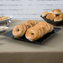 The German Outlet, The Chefs Warehouse By MG, Square Platter - Black Melamine