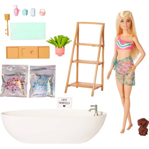 Doll & Bathtub Playset, Confetti Soap & Accessories Barbie Doll & Bathtub Playset, Confetti Soap & Accessories Doll & Bathtub Playset, Confetti Soap & Accessories Barbie