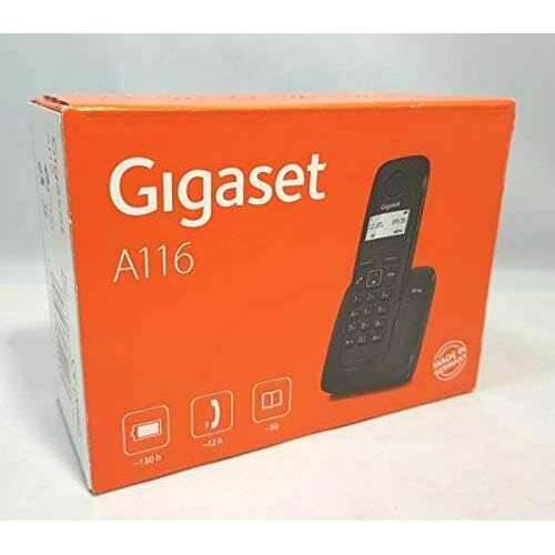 Cordless Phone, A116 - Black phone Cordless Phone, A116 - Black Cordless Phone, A116 - Black Gigaset