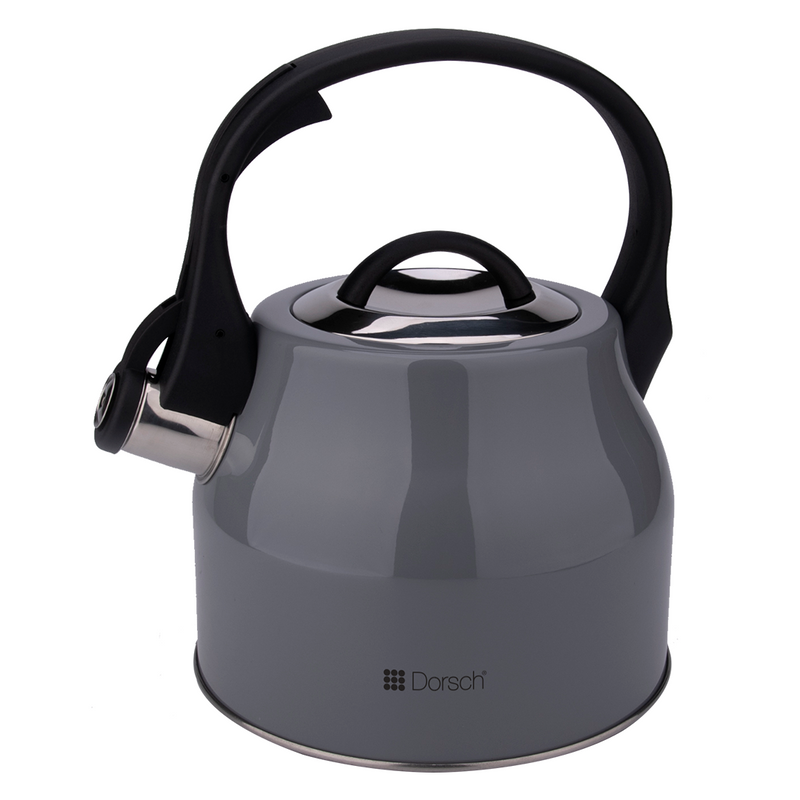 2.5L Stainless Steel Whistling Kettle With Luxurious Handle Kettles 2.5L Stainless Steel Whistling Kettle With Luxurious Handle 2.5L Stainless Steel Whistling Kettle With Luxurious Handle Dorsch