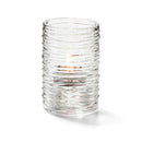 The German Outlet, The Chefs Warehouse By MG, Candle Holder - Clear Typhoon - Spun Glass, Candle Holder - Clear Typhoon - Spun Glass