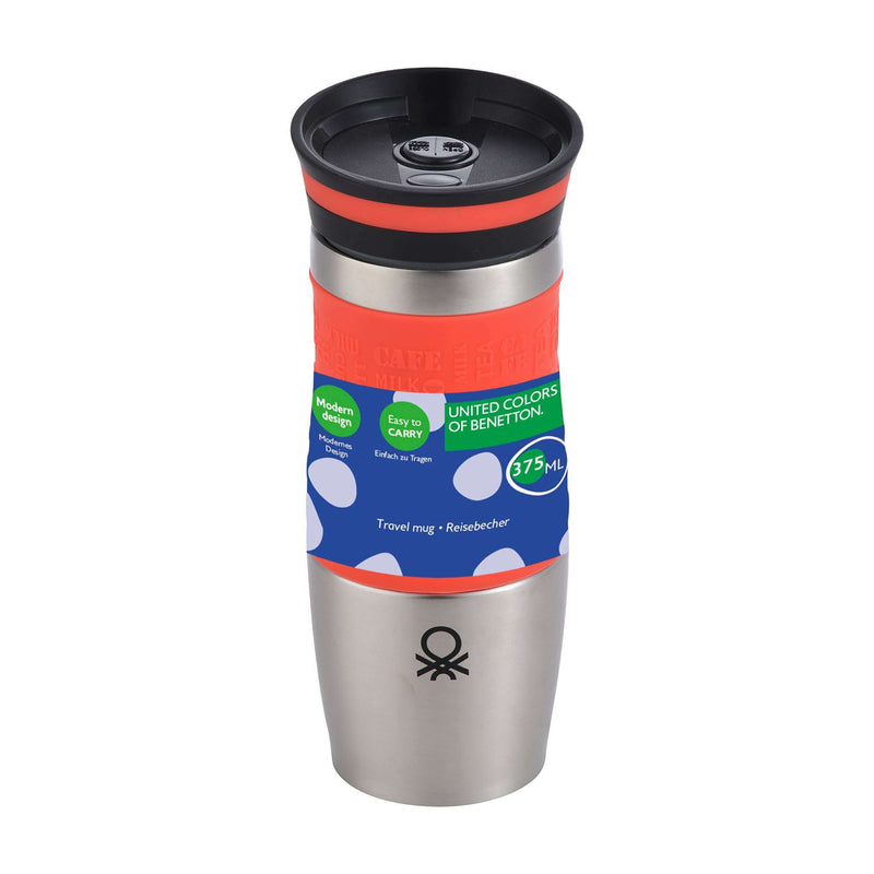 Vacuum Travel Mug 400 ml Stainless Steel Flask Vacuum Travel Mug 400 ml Vacuum Travel Mug 400 ml United Colors of Benetton