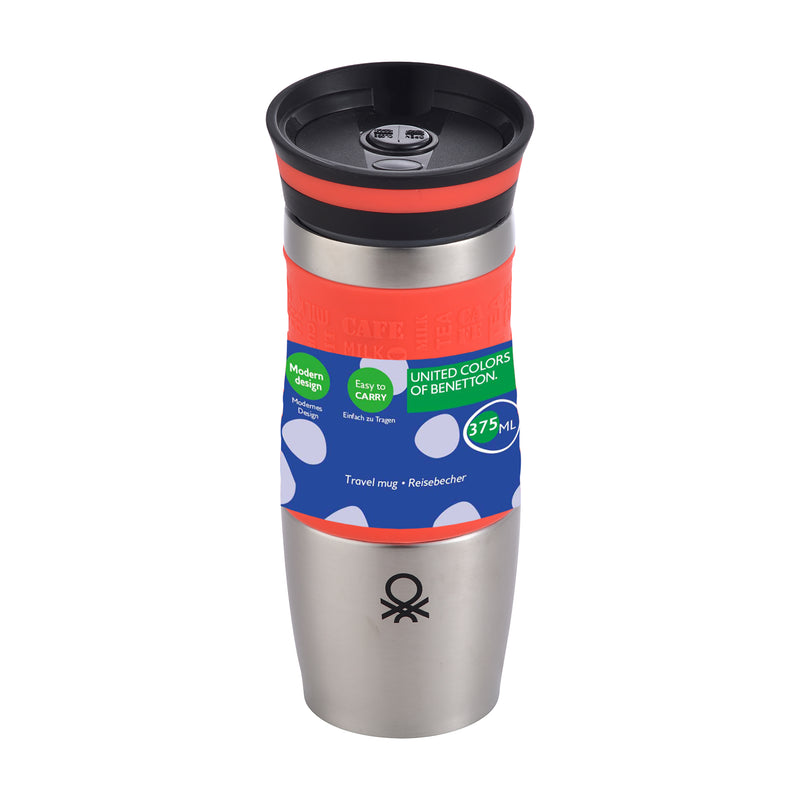 Vacuum Travel Mug 400 ml Stainless Steel Flask Vacuum Travel Mug 400 ml Vacuum Travel Mug 400 ml United Colors of Benetton