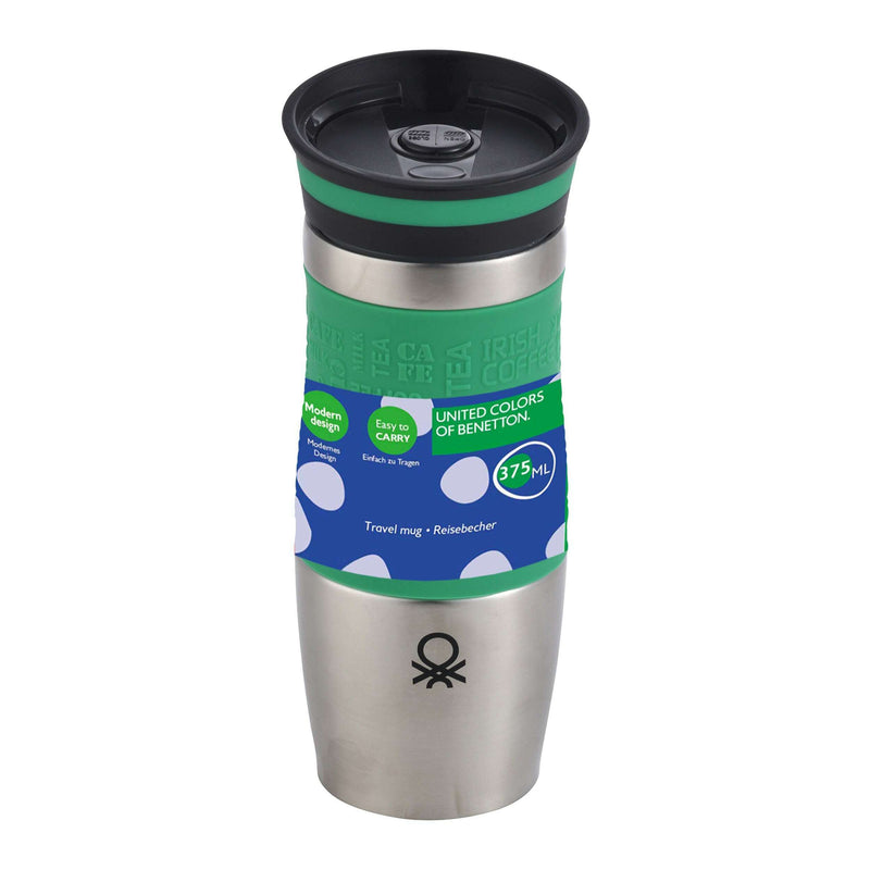 Vacuum Travel Mug 400 ml Stainless Steel Flask Vacuum Travel Mug 400 ml Vacuum Travel Mug 400 ml United Colors of Benetton