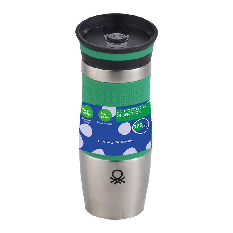 Vacuum Travel Mug 400 ml Stainless Steel Flask Vacuum Travel Mug 400 ml Vacuum Travel Mug 400 ml United Colors of Benetton