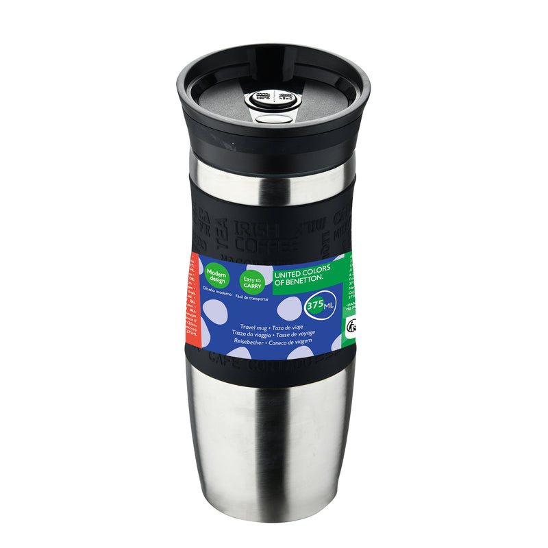 Vacuum Travel Mug 400 ml Stainless Steel Flask Vacuum Travel Mug 400 ml Vacuum Travel Mug 400 ml United Colors of Benetton