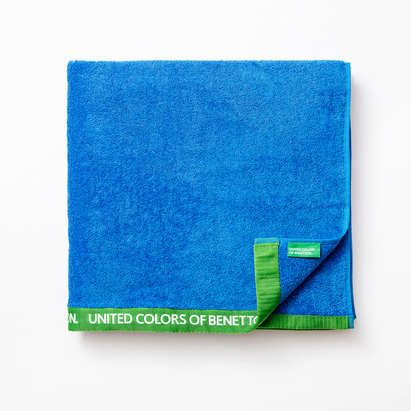 Beach Towel 90x160cm, Blue 420GSM Terry Cotton Bathroom Towels Beach Towel 90x160cm, Blue 420GSM Terry Cotton Beach Towel 90x160cm, Blue 420GSM Terry Cotton United Colors of Benetton