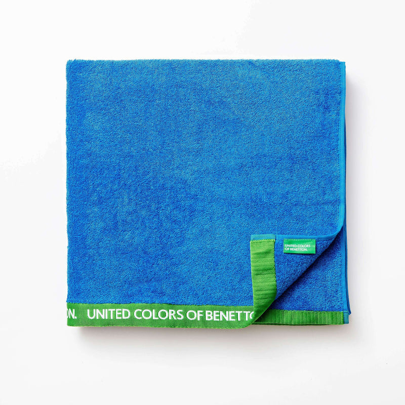 Beach Towel 90x160cm, Blue 420GSM Terry Cotton Bathroom Towels Beach Towel 90x160cm, Blue 420GSM Terry Cotton Beach Towel 90x160cm, Blue 420GSM Terry Cotton United Colors of Benetton