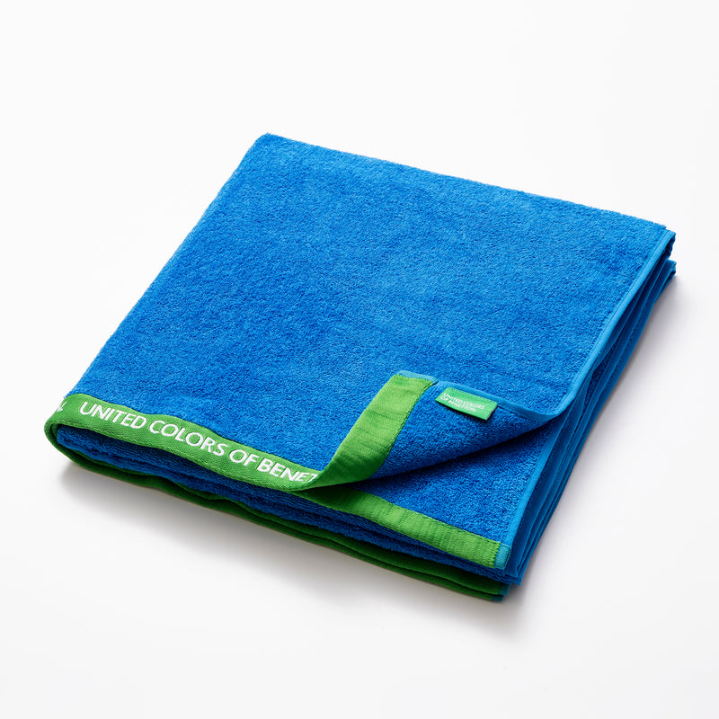 Beach Towel 90x160cm, Blue 420GSM Terry Cotton Bathroom Towels Beach Towel 90x160cm, Blue 420GSM Terry Cotton Beach Towel 90x160cm, Blue 420GSM Terry Cotton United Colors of Benetton