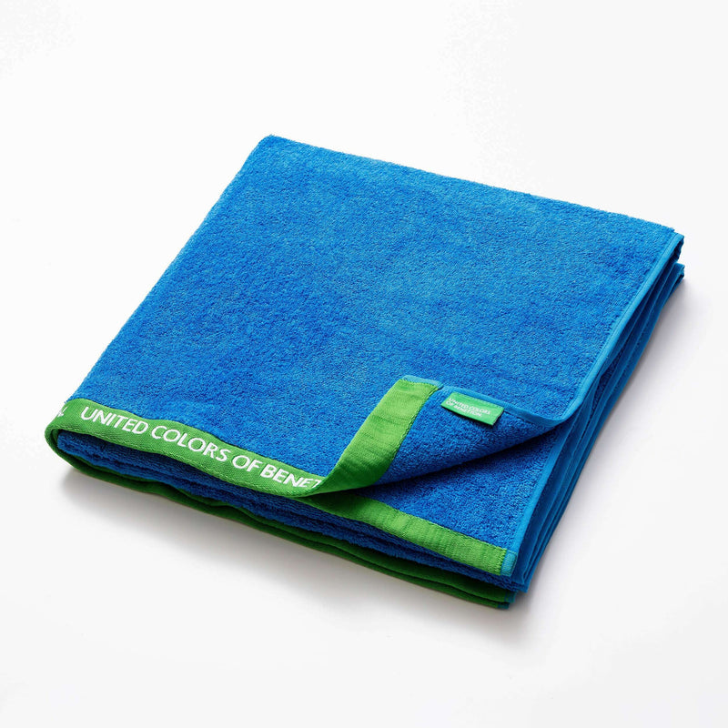 Beach Towel 90x160cm, Blue 420GSM Terry Cotton Bathroom Towels Beach Towel 90x160cm, Blue 420GSM Terry Cotton Beach Towel 90x160cm, Blue 420GSM Terry Cotton United Colors of Benetton