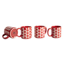 Set of 4 Mugs -  Stoneware Red Dots Mugs Set of 4 Mugs -  Stoneware Red Dots Set of 4 Mugs -  Stoneware Red Dots United Colors of Benetton