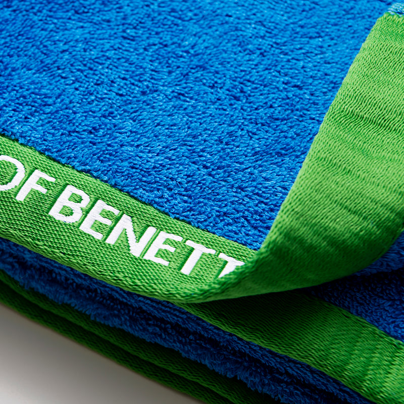 Beach Towel 90x160cm, Blue 420GSM Velour Cotton Bathroom Towels Beach Towel 90x160cm, Blue 420GSM Velour Cotton Beach Towel 90x160cm, Blue 420GSM Velour Cotton United Colors of Benetton