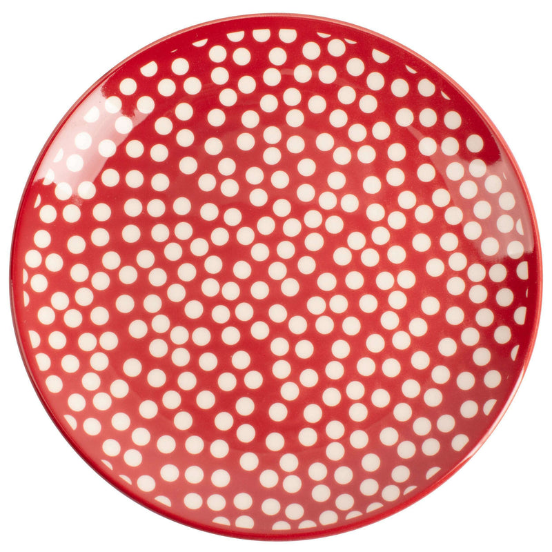 12 Pieces Dinner Set, White & Red Dots Dinner Set 12 Pieces Dinner Set, White & Red Dots 12 Pieces Dinner Set, White & Red Dots United Colors of Benetton