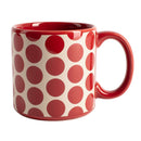 Set of 4 Mugs -  Stoneware Red Dots Mugs Set of 4 Mugs -  Stoneware Red Dots Set of 4 Mugs -  Stoneware Red Dots United Colors of Benetton